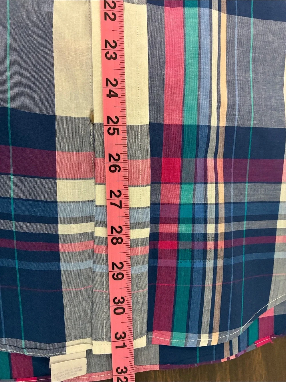 Levi's Navy, Pink & Teal Plaid Short-Sleeve Button-Down Shirt